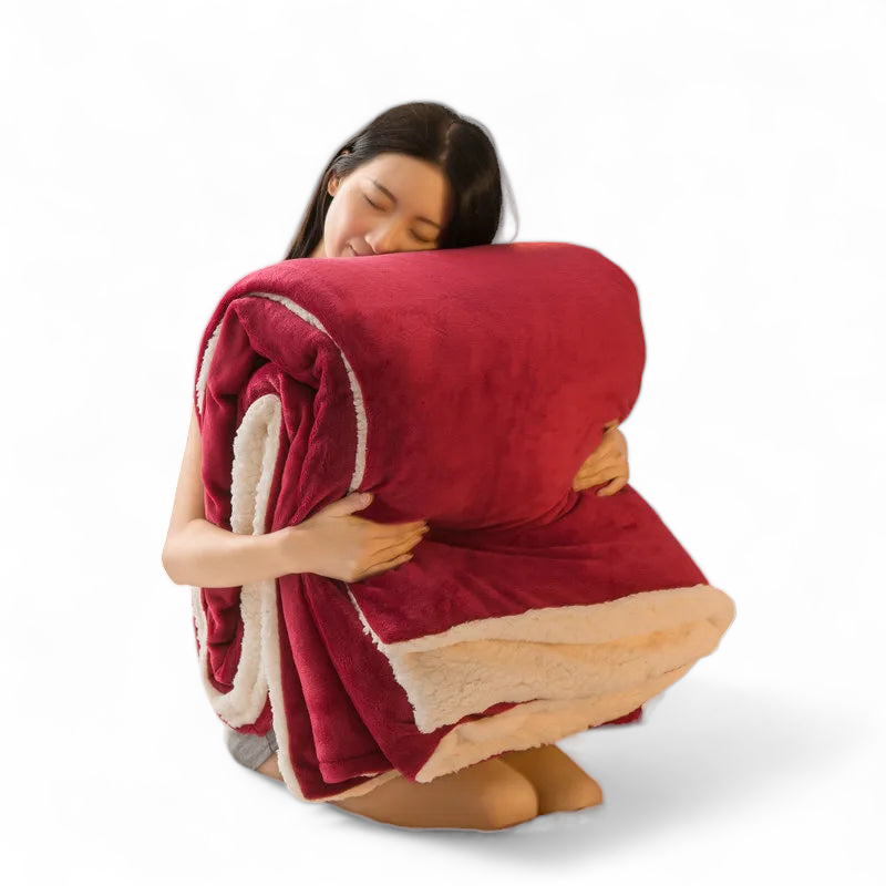 Warm Embrace Luxurious Solid Color Fleece Blankets for a Cozy Winter Haven