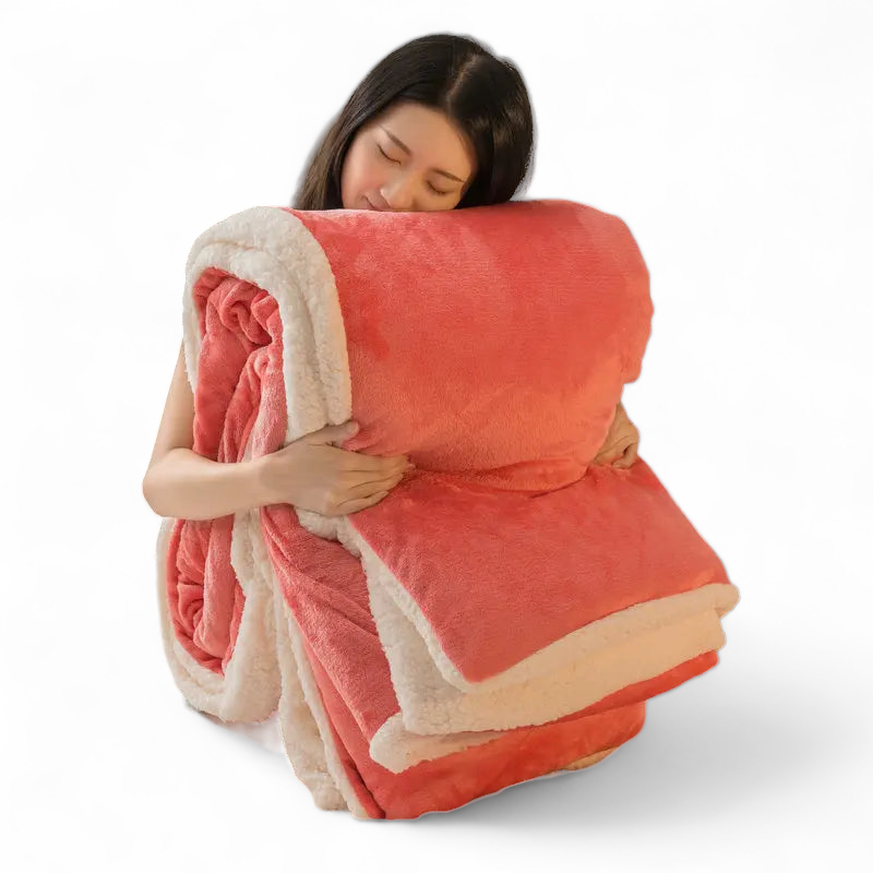 Warm Embrace Luxurious Solid Color Fleece Blankets for a Cozy Winter Haven