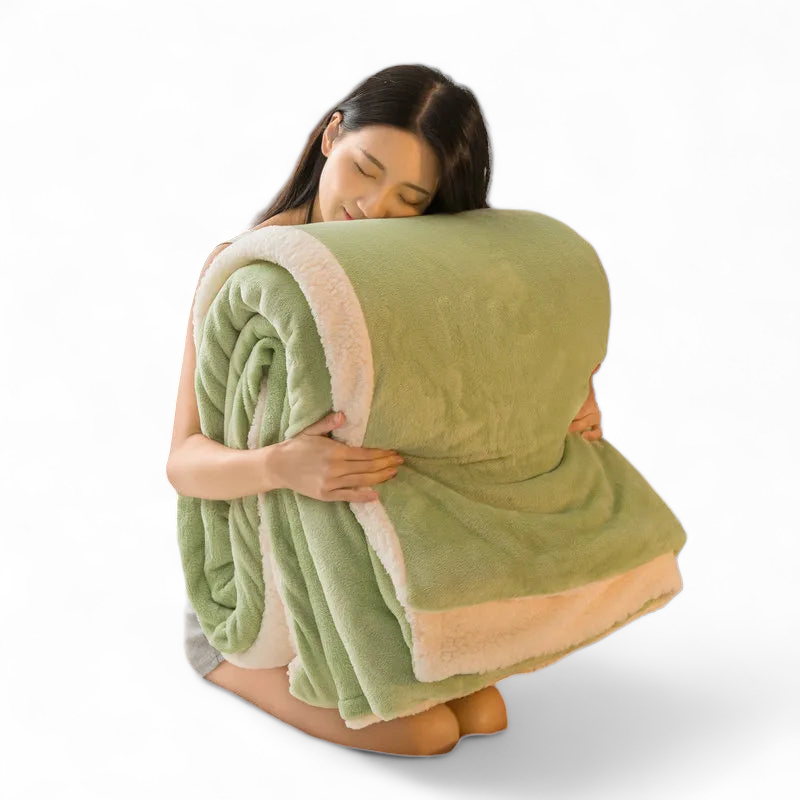 Warm Embrace Luxurious Solid Color Fleece Blankets for a Cozy Winter Haven