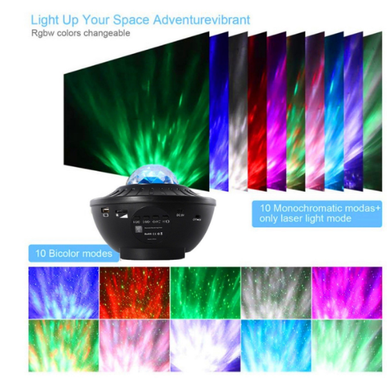 LED Star Galaxy Projector Speaker